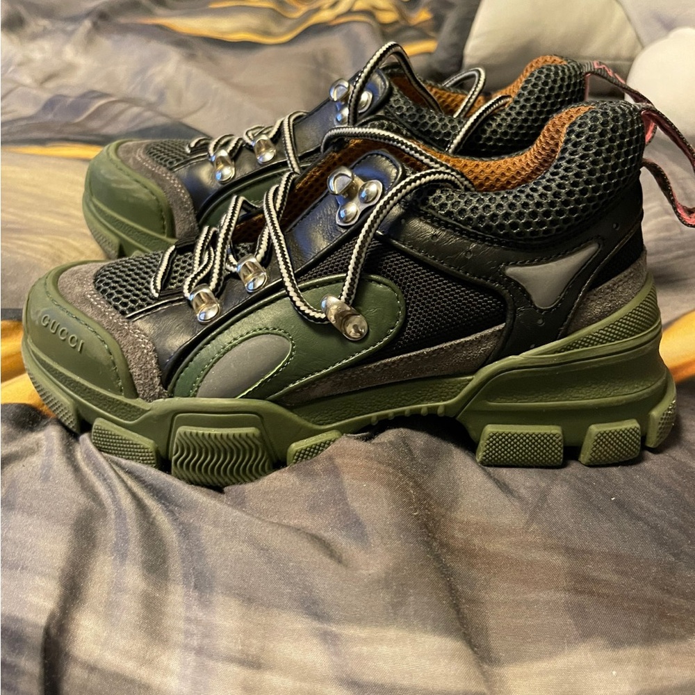 Gucci kids Green Hiking Shoes